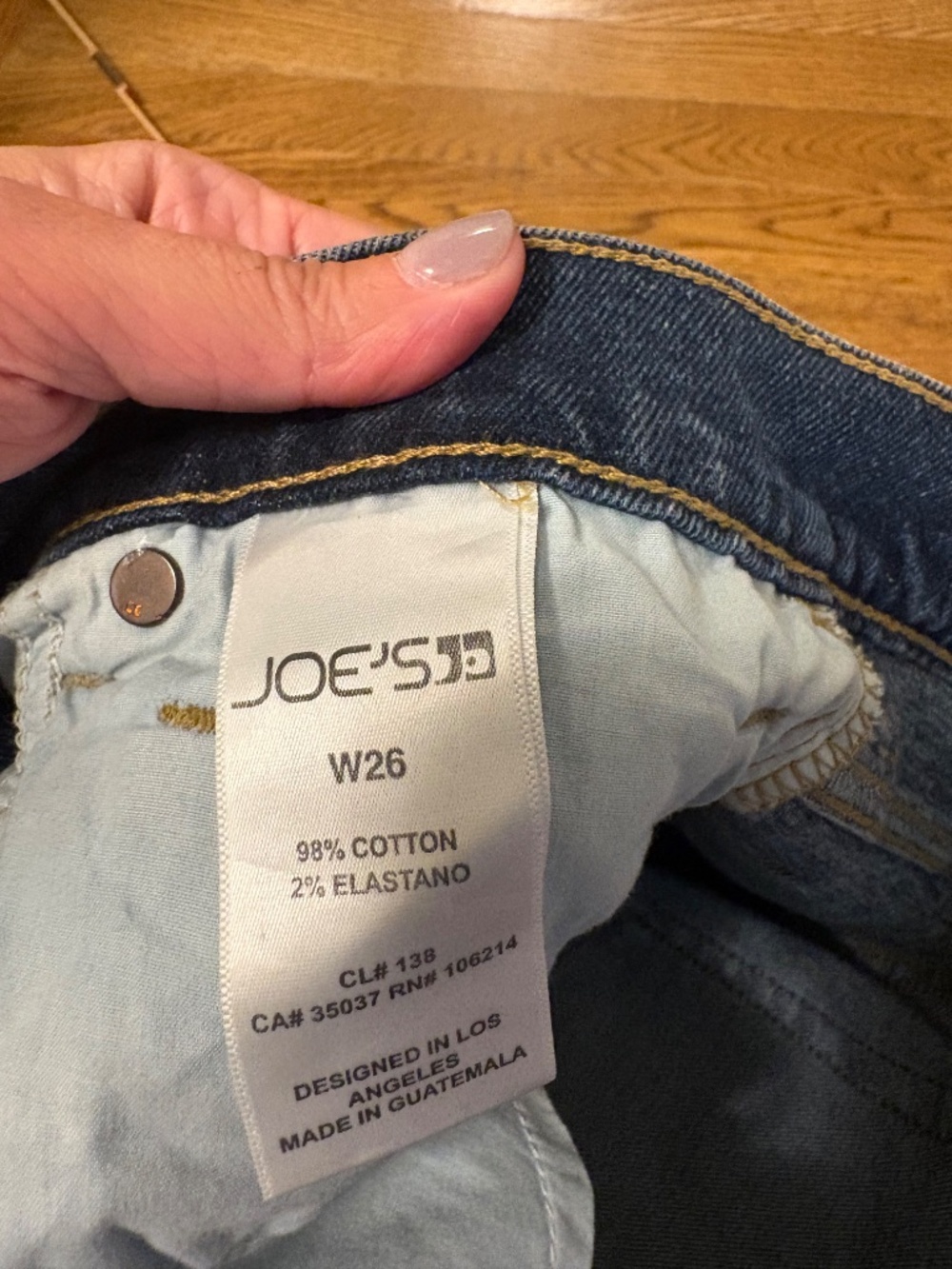 Joe's Jeans Cutoff Denim Shorts Frayed Hem W26 - Picture 4 of 5